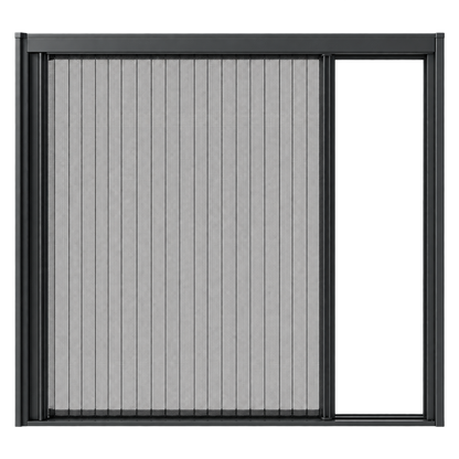 Black standard-opening retractable screen with single-side retraction